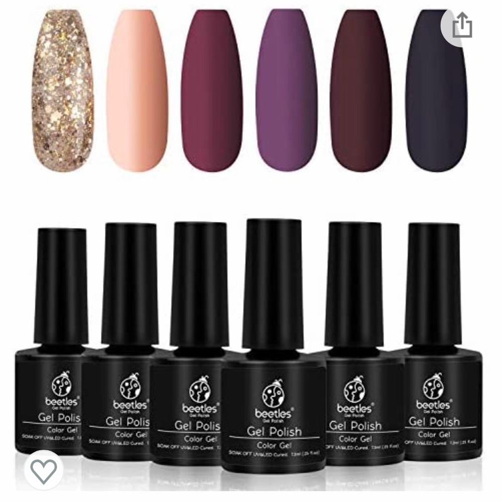 Beetles Gel Polish Marron Set (6)